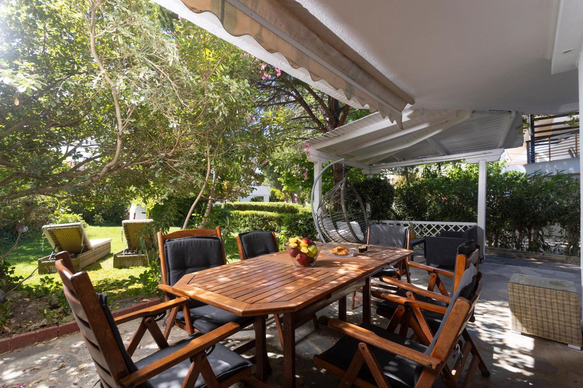 Lovely Villa 3 Min From The Beach Hanioti Exterior photo